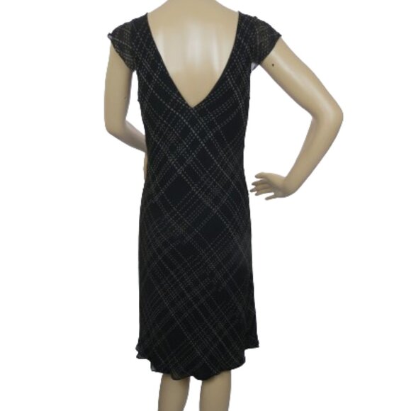 BCBG Maxazria Silk Striped Midi Dress - Picture 5 of 7
